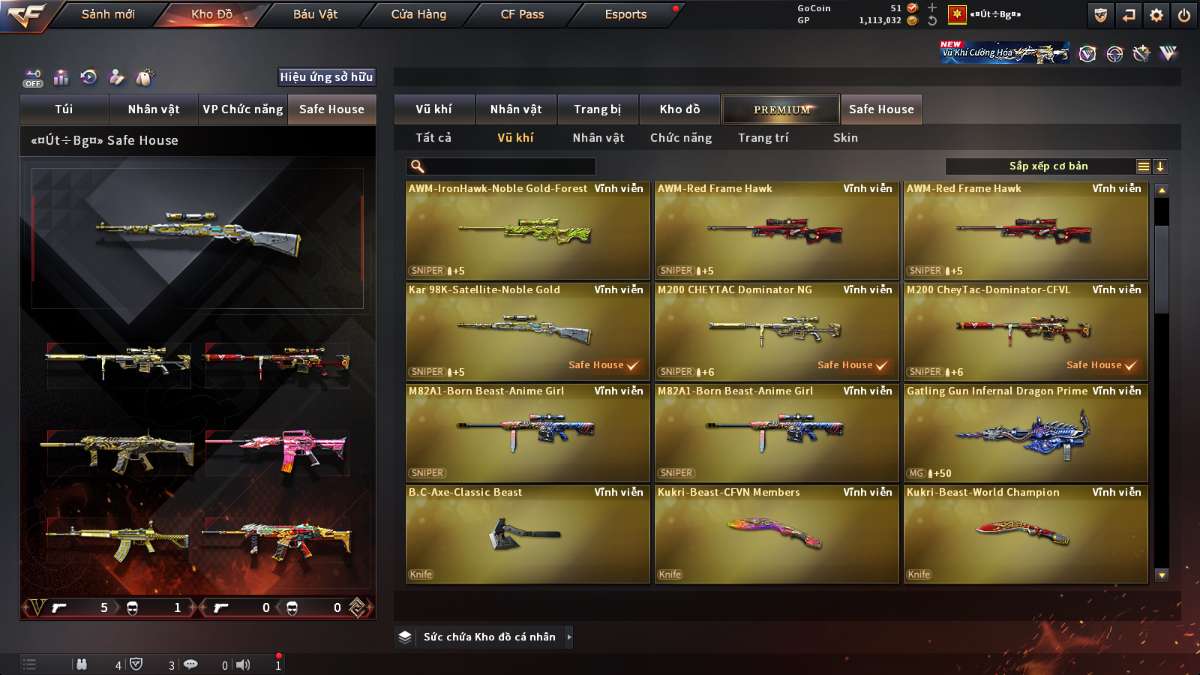 shop acc cf uy tin gia re